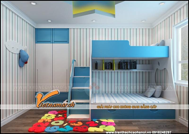 Thiết kế trần thạch cao nhà chị Ngân bán đảo Linh Đàm 10