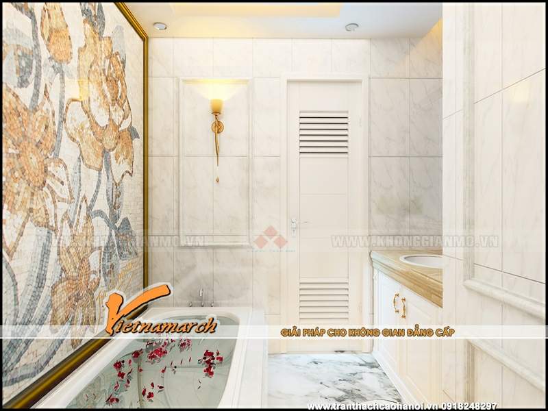 Thiết kế trần thạch cao nhà chị Ngân bán đảo Linh Đàm 16