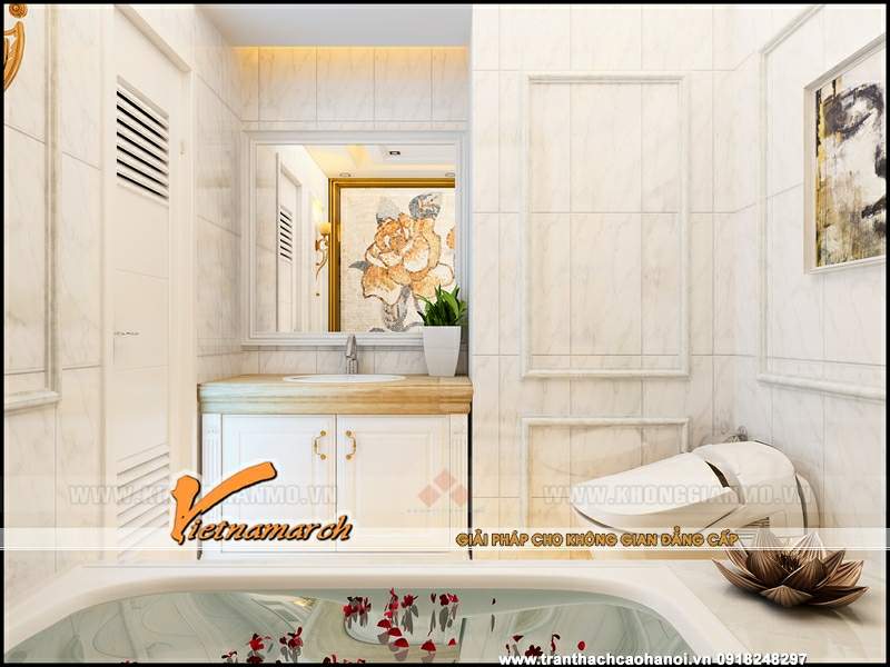 Thiết kế trần thạch cao nhà chị Ngân bán đảo Linh Đàm 17