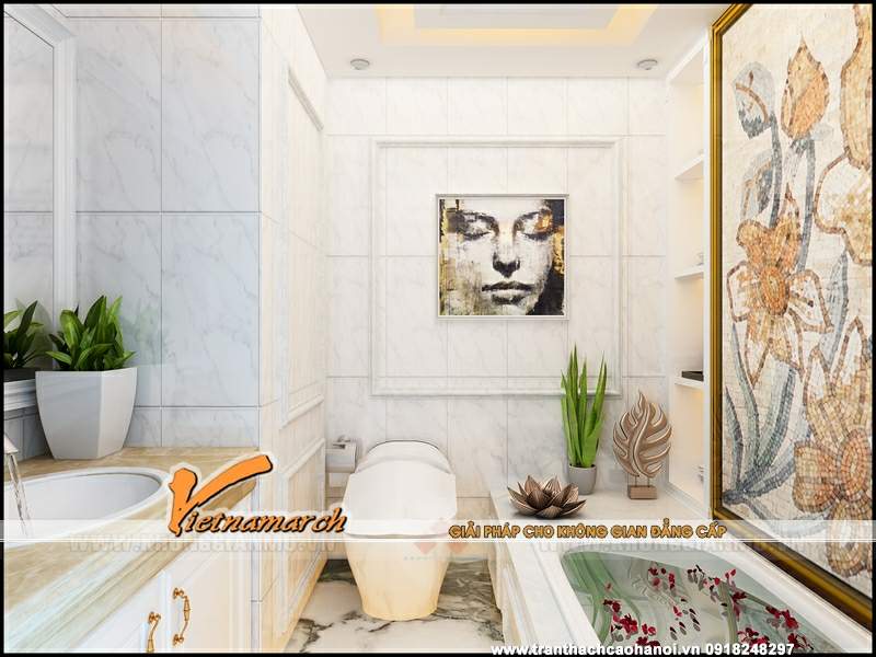 Thiết kế trần thạch cao nhà chị Ngân bán đảo Linh Đàm 18