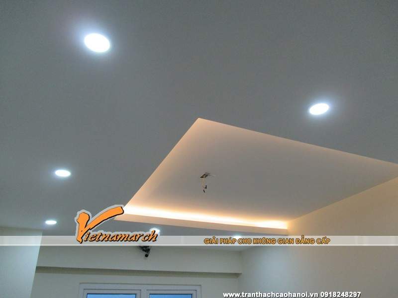 Trần thạch cao nhà anh Quang phòng 1601 HH2D Dương Nội 08