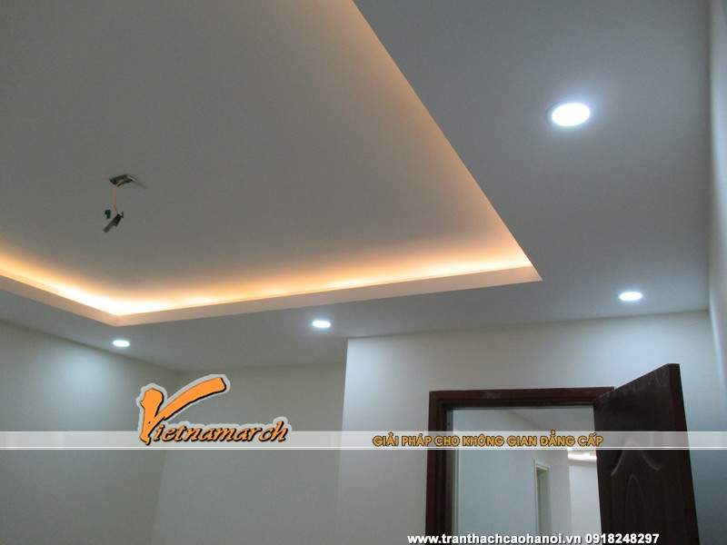 Trần thạch cao nhà anh Quang phòng 1601 HH2D Dương Nội 10