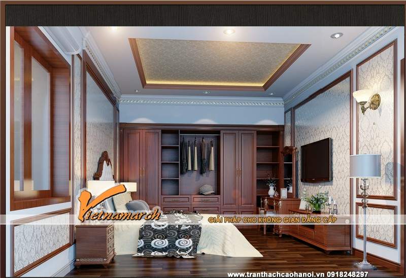  Trần thạch cao cổ điển nhà anh Kiên thành phố Vinh, Nghệ An 11