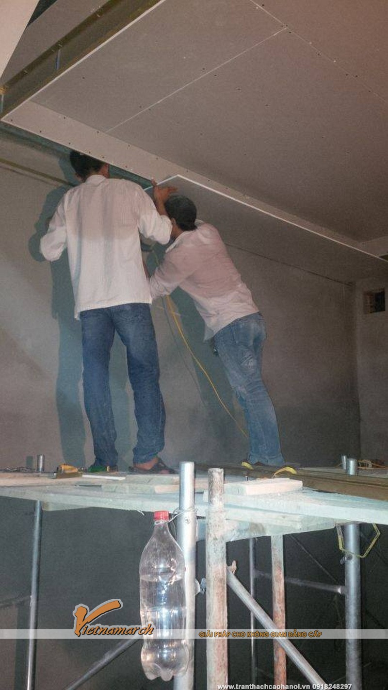 đội ngũ thi công trần thạch cao chuyên nghiệp