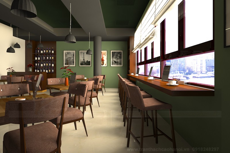 5+mẫu trần thạch cao quán cafe đẹp hiện đại (mà đơn giản)2018