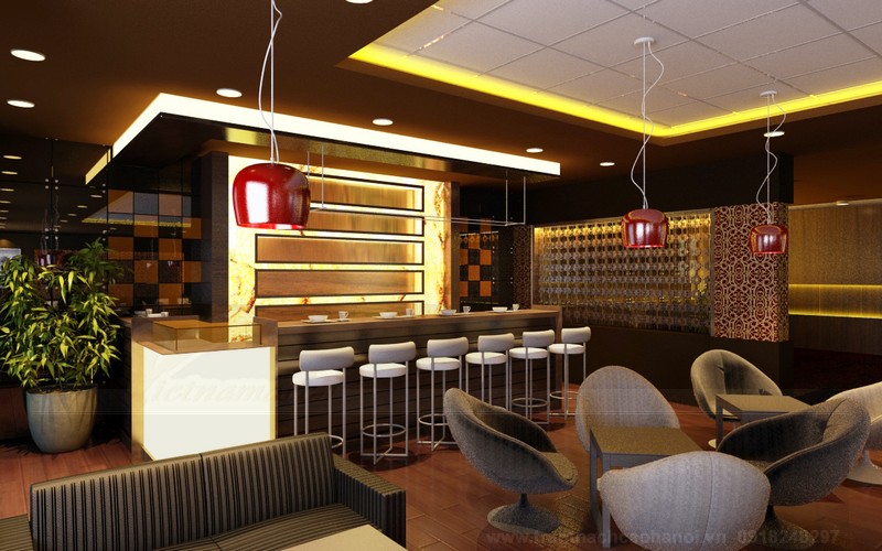 5+mẫu trần thạch cao quán cafe đẹp hiện đại (mà đơn giản)2018