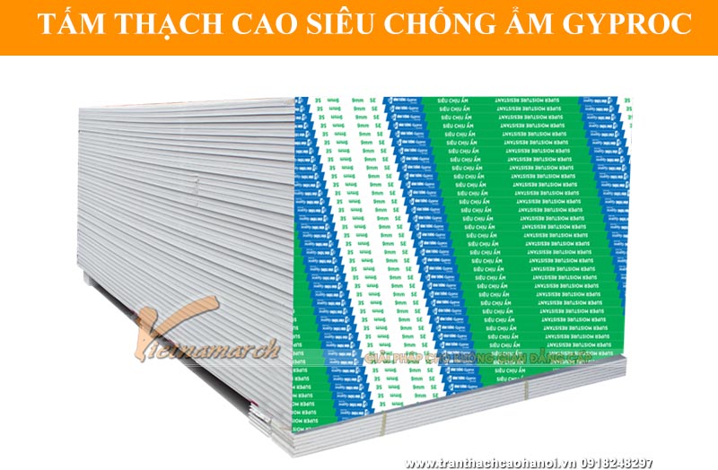 tam thach cao sieu chiu am vinh tuong gyproc