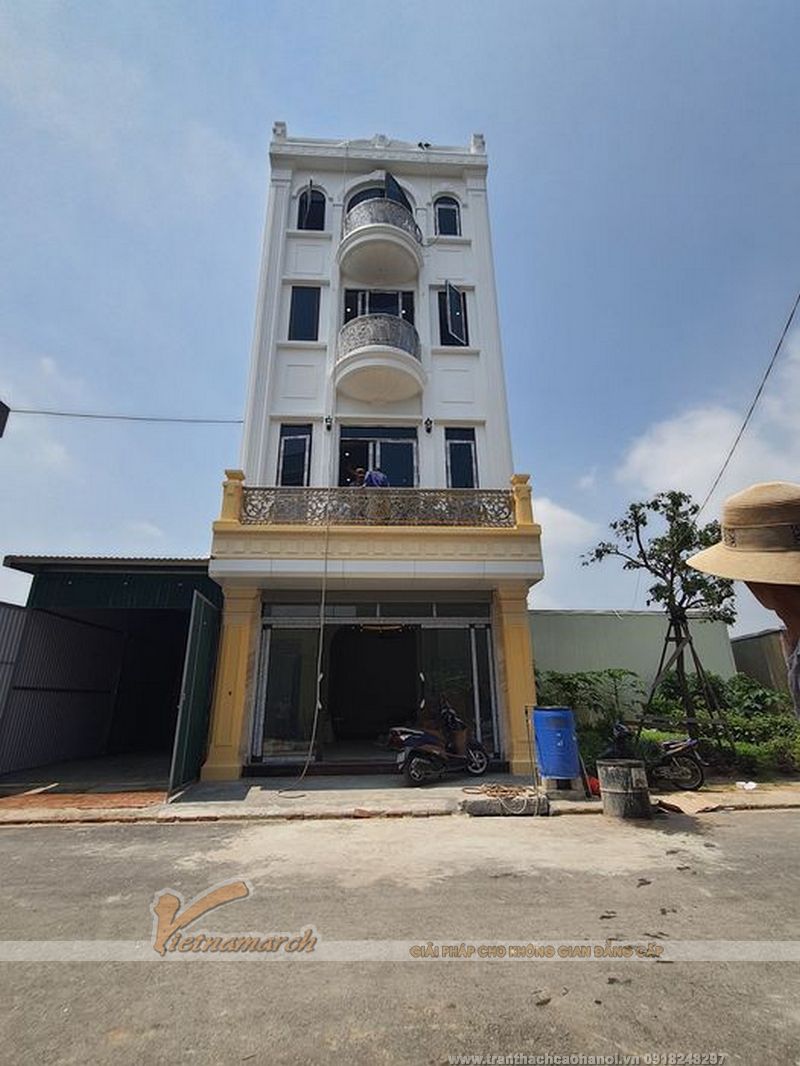 Dự án thi công trần thạch cao nhà phố 4 tầng tại An Khánh Hoài Đức Hà Nội
