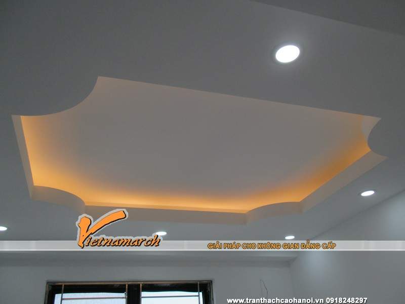 Trần thạch cao nhà chị Ngân phòng 2110 chung cư VP3 Linh Đàm 01