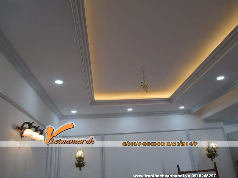 Trần thạch cao nhà chị Ngân phòng 2110 chung cư VP3 Linh Đàm 07
