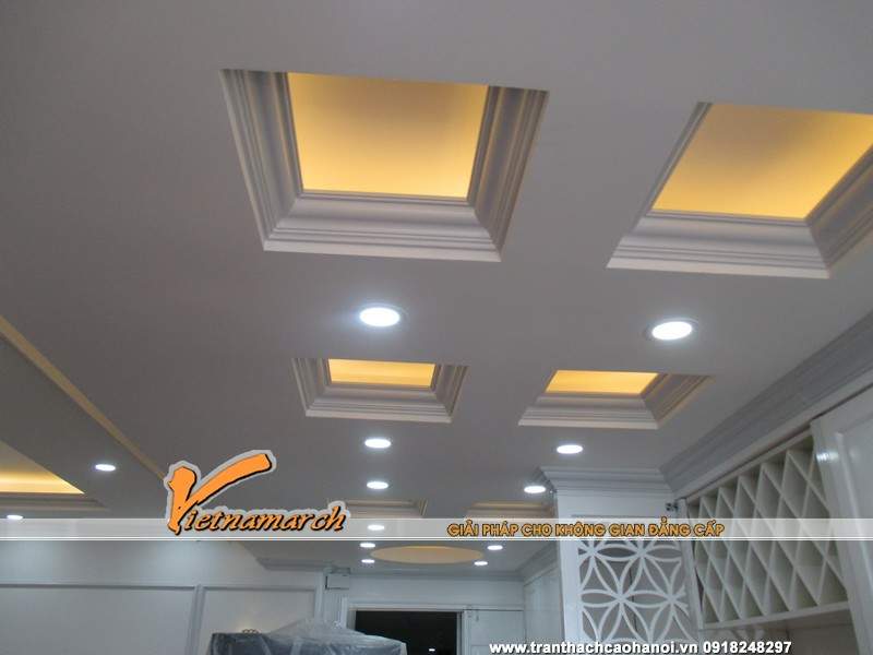 Trần thạch cao nhà chị Ngân phòng 2110 chung cư VP3 Linh Đàm 09