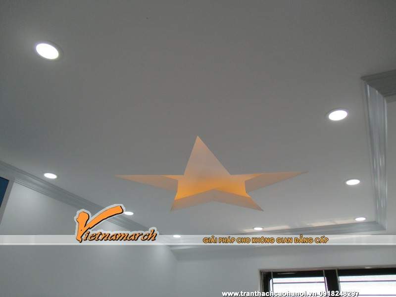 Trần thạch cao nhà chị Ngân phòng 2110 chung cư VP3 Linh Đàm 13