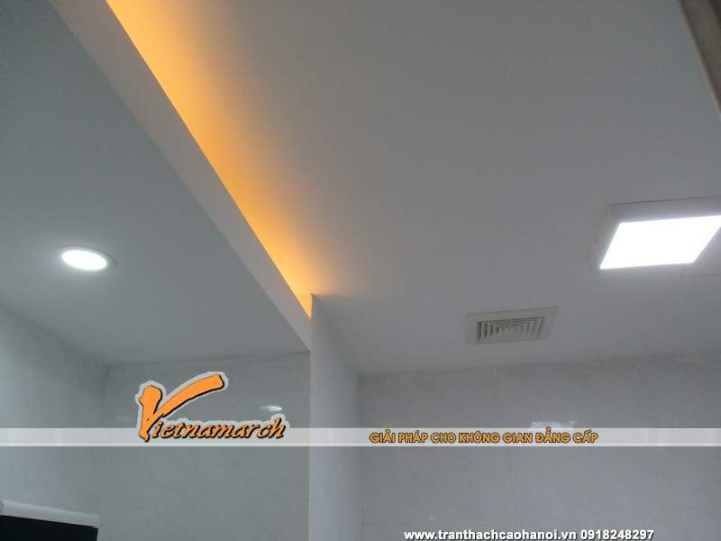 Trần thạch cao nhà chị Ngân phòng 2110 chung cư VP3 Linh Đàm 15