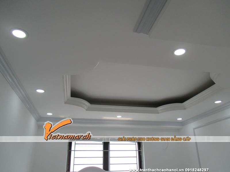 Trần thạch cao nhà chị Ngân phòng 2110 chung cư VP3 Linh Đàm 16