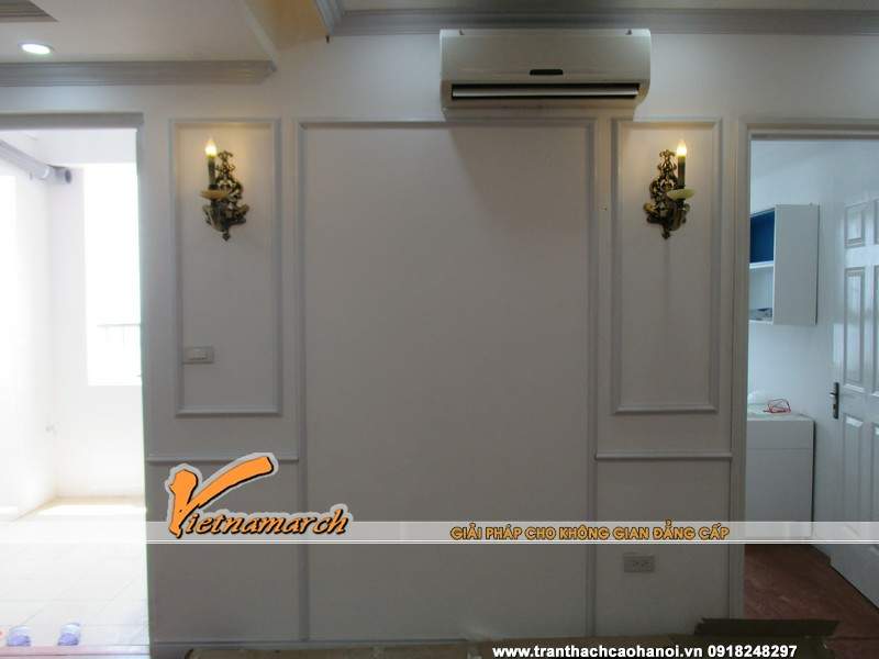 Trần thạch cao nhà chị Ngân phòng 2110 chung cư VP3 Linh Đàm 18