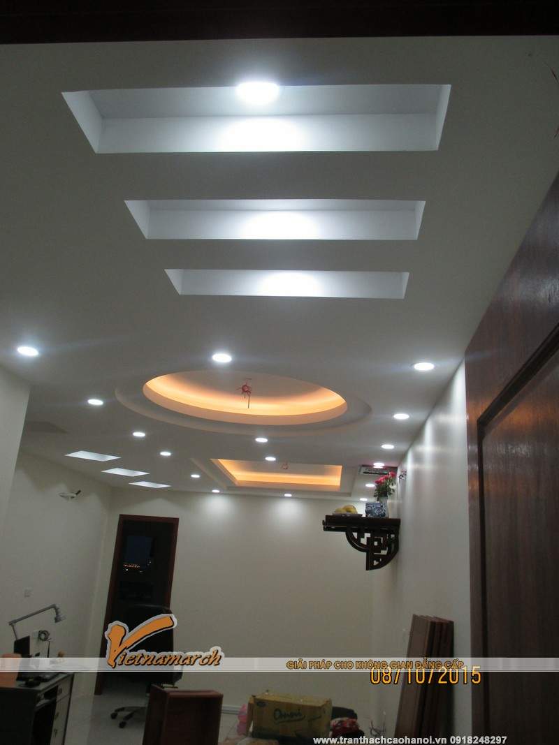 Làm trần thạch cao văn phòng tại KĐT Linh Đàm 03