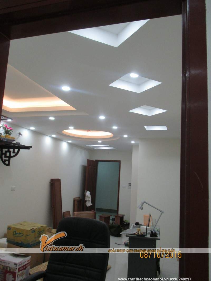 Làm trần thạch cao văn phòng tại KĐT Linh Đàm 09