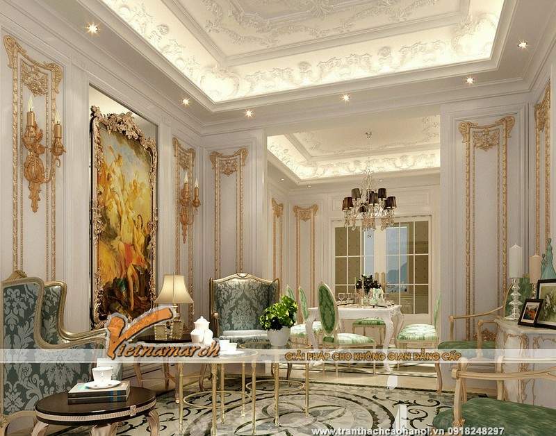 12 mẫu trần thạch cao cổ điển - xu hướng thiết kế trần đẹp  01
