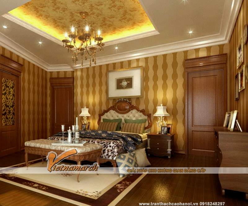 12 mẫu trần thạch cao cổ điển - xu hướng thiết kế trần đẹp  03