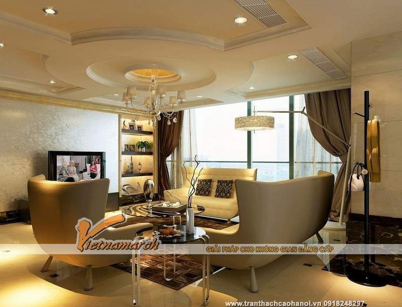 12 mẫu trần thạch cao cổ điển - xu hướng thiết kế trần đẹp  06