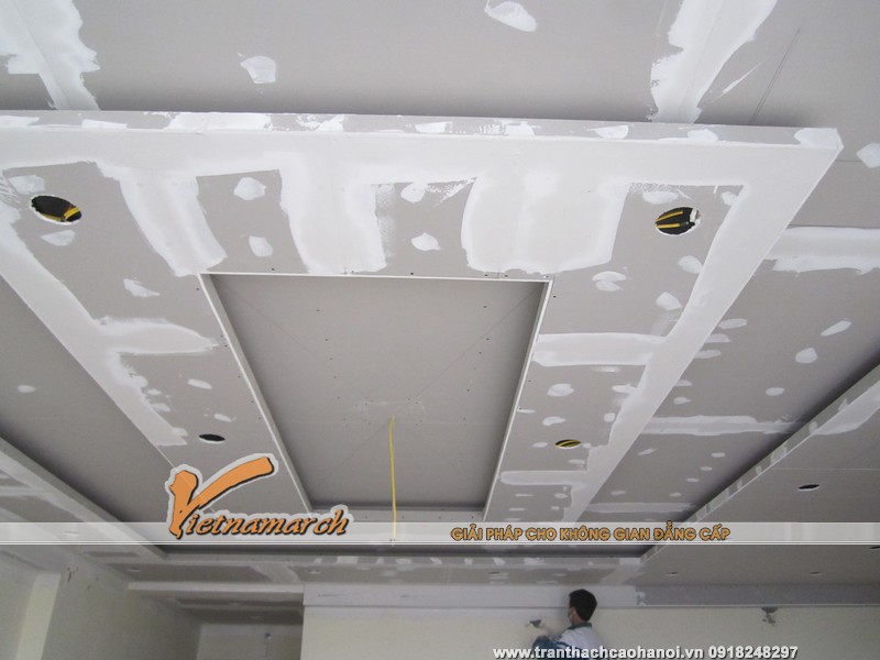 Sơn bả xử lý mỗi lỗi cho trần thạch cao