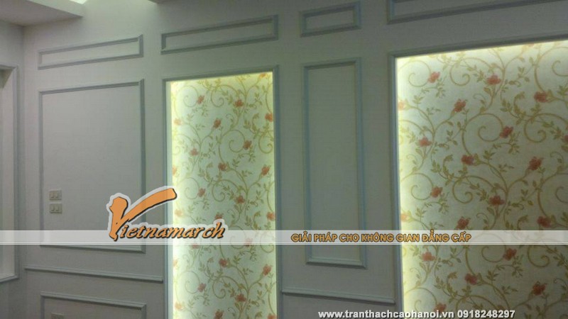 Giấy dán tường trang trí cho các bức vách tường được hoàn thiện