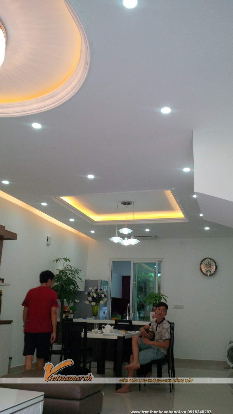 trần thạch cao đẹp mang phong cách hiện đại 