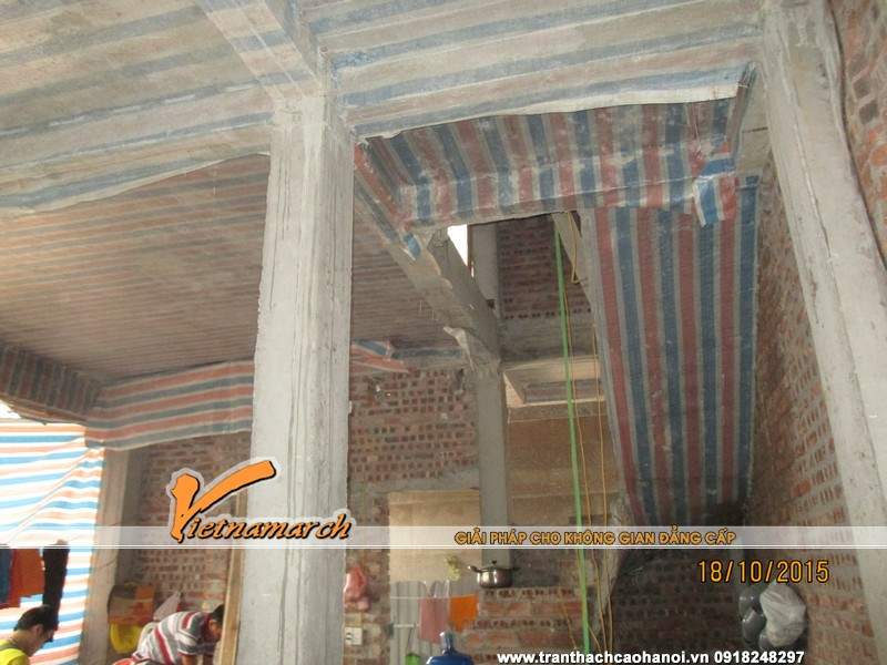 Khảo sát thi công trần thạch cao anh Chuẩn 175 Ô Chợ Dừa 02