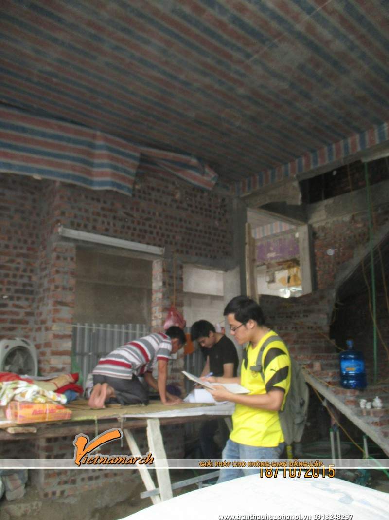 Khảo sát thi công trần thạch cao anh Chuẩn 175 Ô Chợ Dừa 07