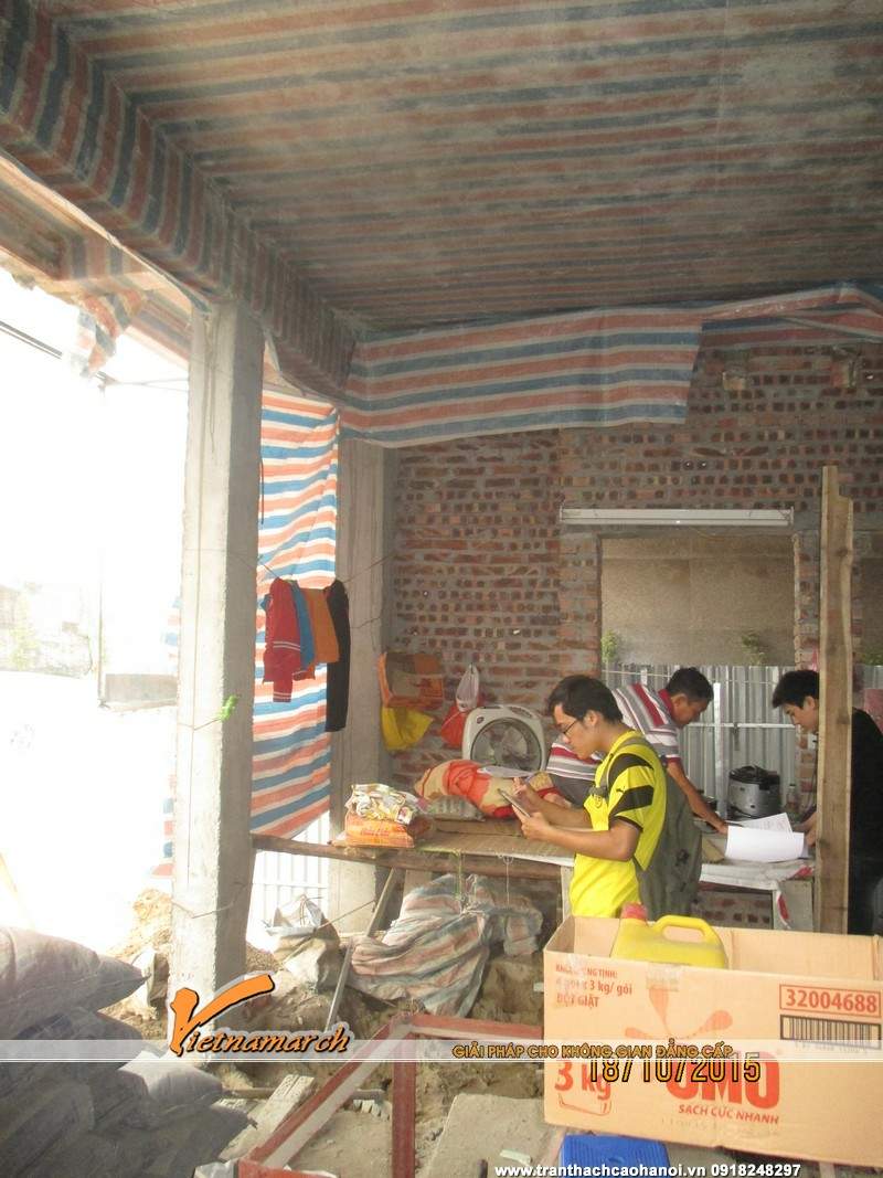 Khảo sát thi công trần thạch cao anh Chuẩn 175 Ô Chợ Dừa 08