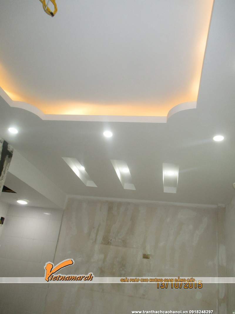 Trần thạch cao nhà anh Lưu số 29 ngõ 477 Kim Mã 06