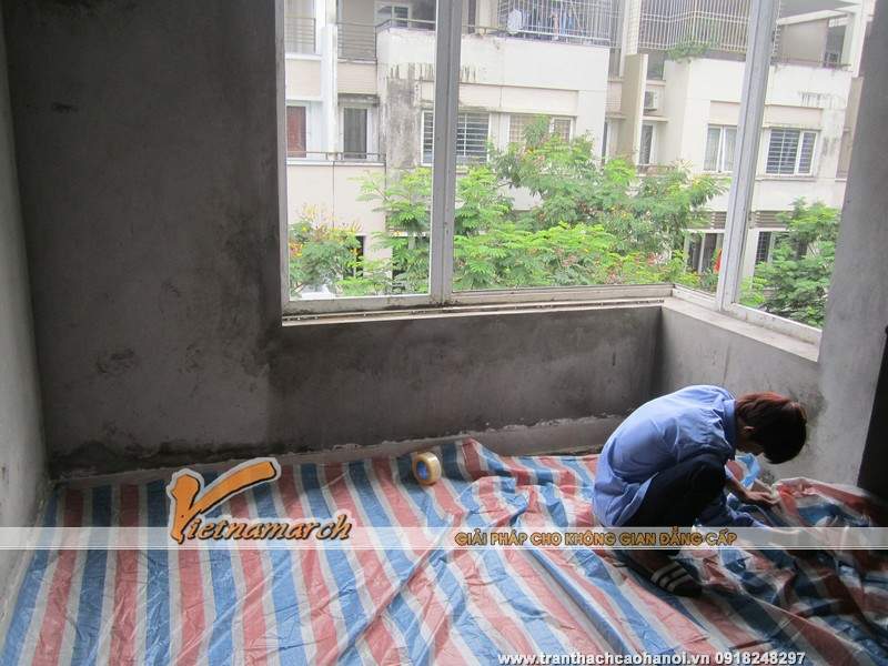 Đội ngũ thi công tran thach cao của vietnamarch làm việc cẩn thận, tỉ mỉ trong từng công đoạn