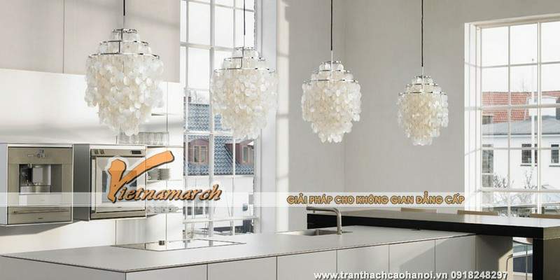 Mẫu đèn thả độc đáo cho phòng bếp thêm xinh 02