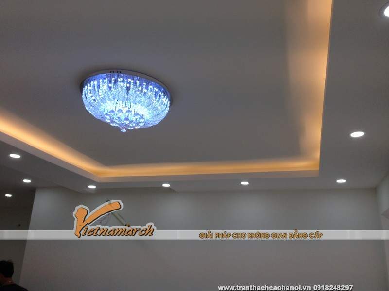Hệ trần thạch cao và đèn led âm trần 