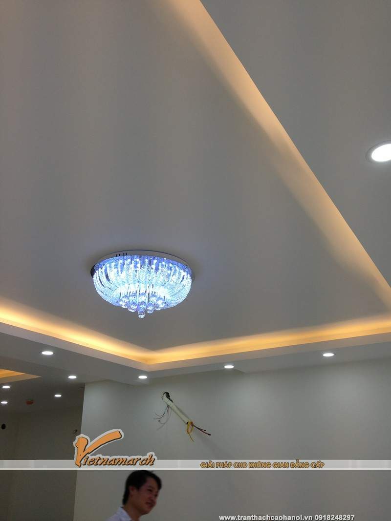 Hoàn thiện làm trần thạch cao cho nhà anh Quyết - CC Đông Đô 09