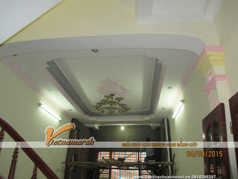Làm trần thạch cao cho nhà anh Thủy số 3 ngõ 54 Vũ Trọng Phụng 06