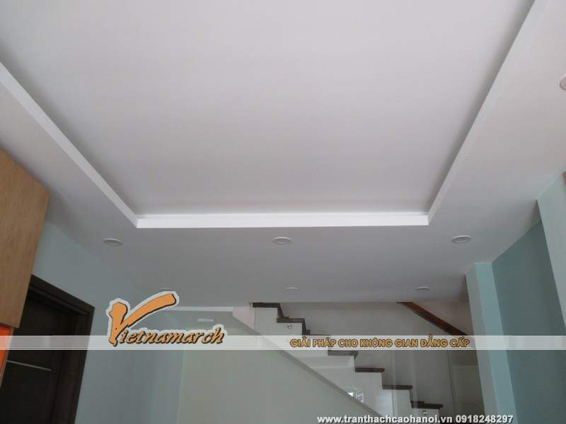 Hoàn thiện trần thạch cao nhà chị Yến 61 Tô Hiến Thành 01