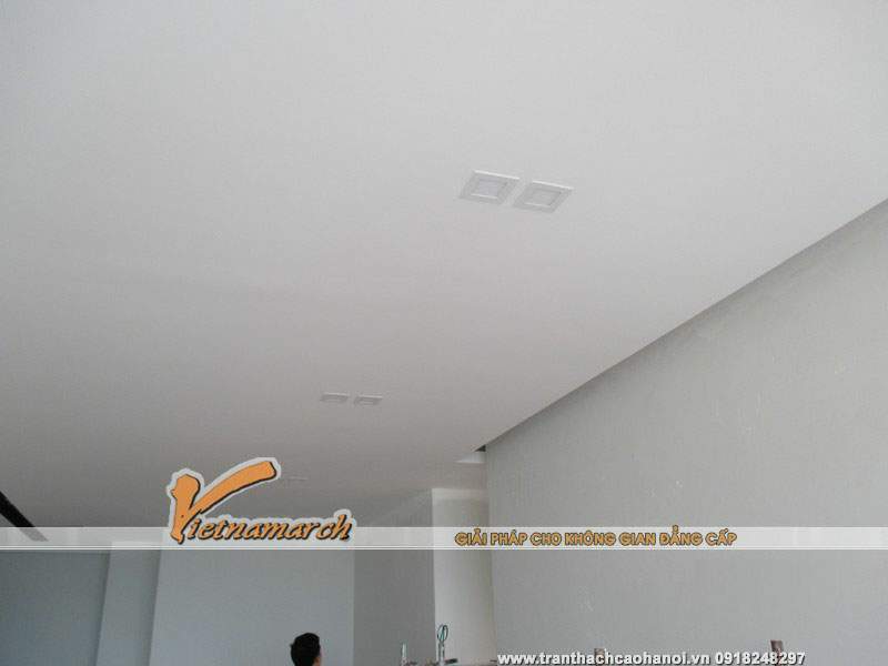 Hoàn thiện trần thạch cao nhà chị Yến 61 Tô Hiến Thành 04