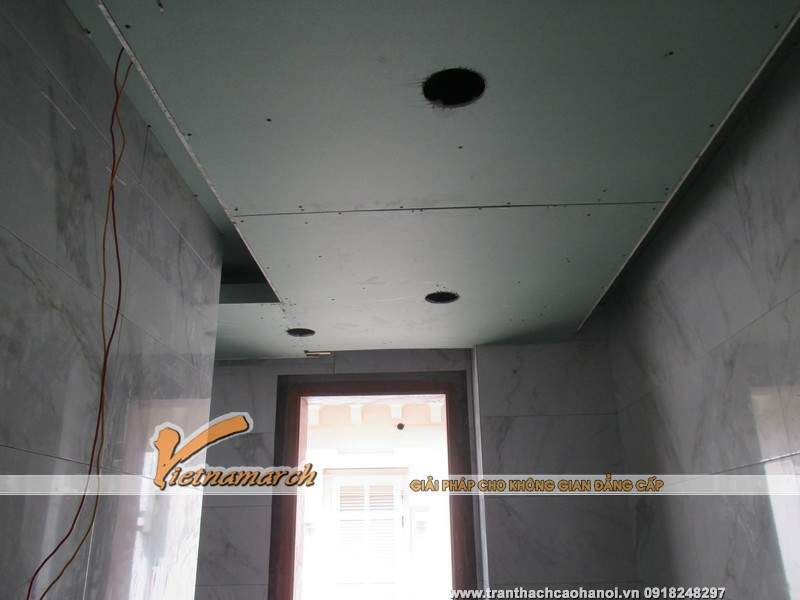 Thi công trần thạch cao cho nhà chị Phương ở Ciputra 02