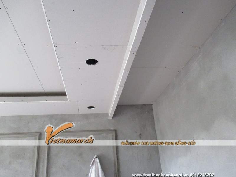 Thi công trần thạch cao cho nhà chị Phương ở Ciputra 08