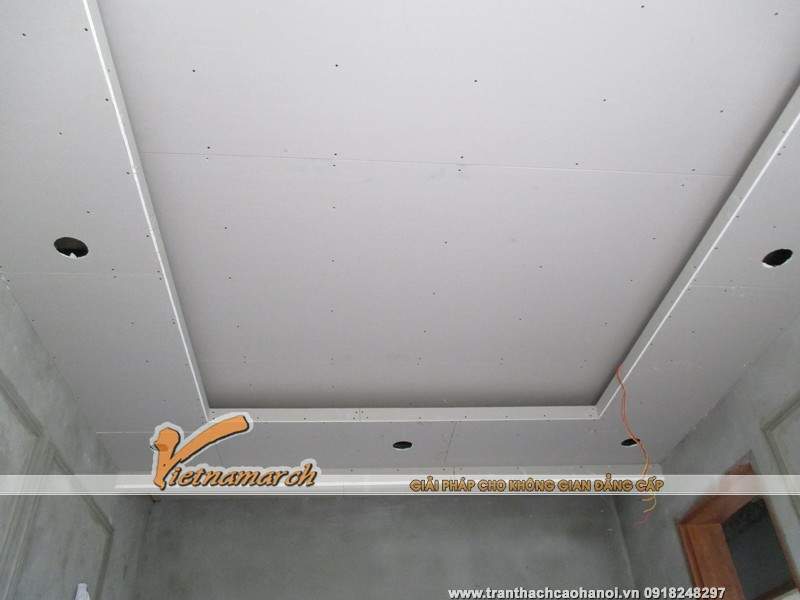 Thi công trần thạch cao cho nhà chị Phương ở Ciputra 09