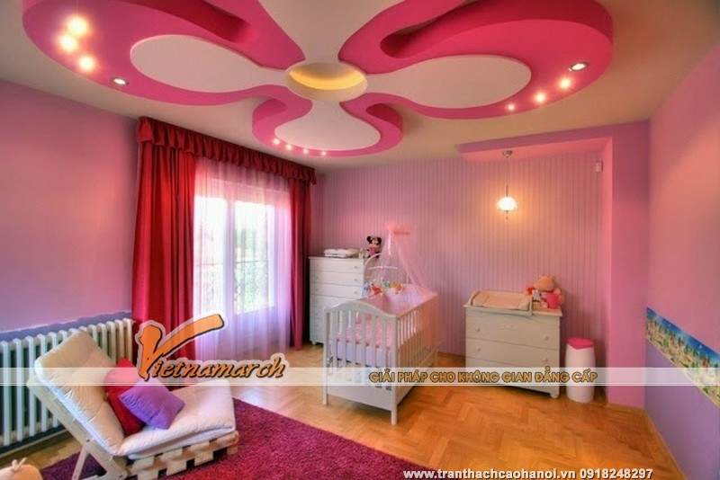 Tư vấn thiết kế phòng trẻ em cực cool với trần thạch cao 02