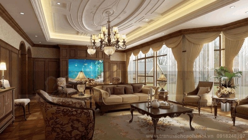 1001 mẫu trần thạch cao cổ điển đẹp 2018