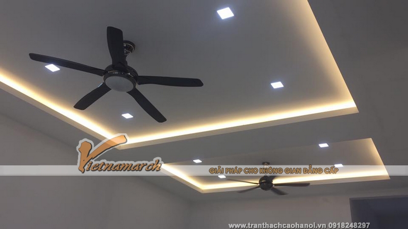 Hoàn thiện trần thạch cao nhà anh Nam ở Tôn Đức Thắng, Đống Đa, Hà Nội