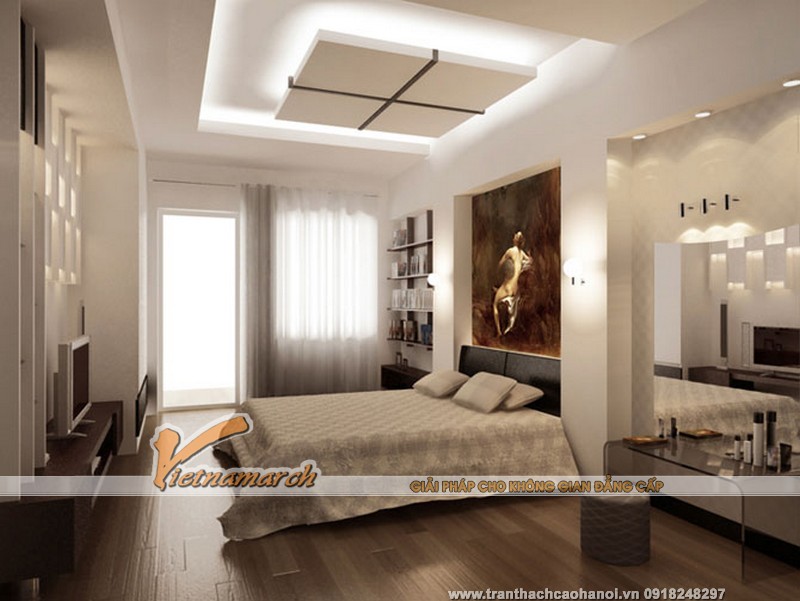 Trần thạch cao phòng ngủ