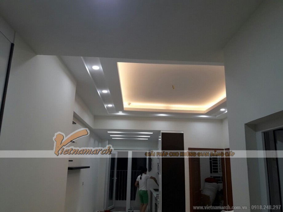 Hoàn thiện công trình trần thạch cao nhà anh Chương - Chung cư Gemek