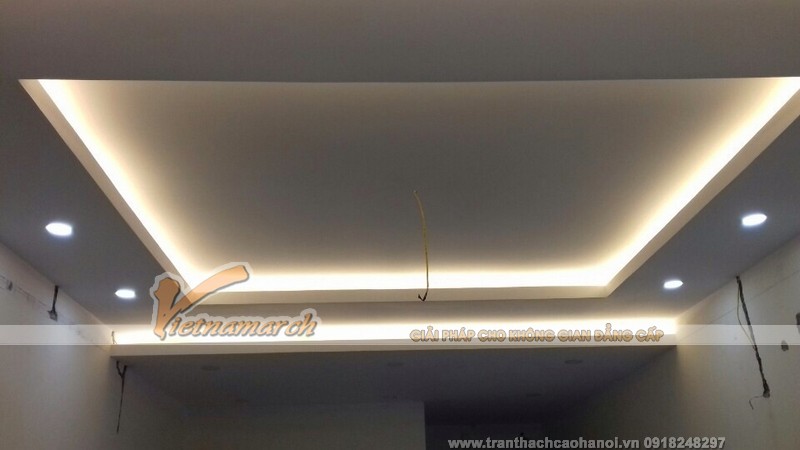 Thi công hoàn thiện trần thạch cao 