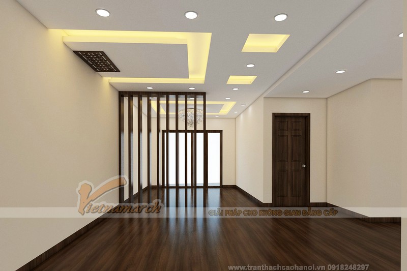 Thiết kế trần thạch cao cho nhà chị Hiền tại Văn Phú