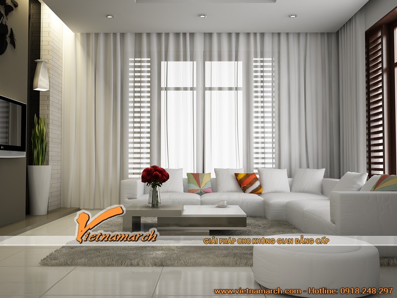 Thiết kế trần thạch cao phòng khách