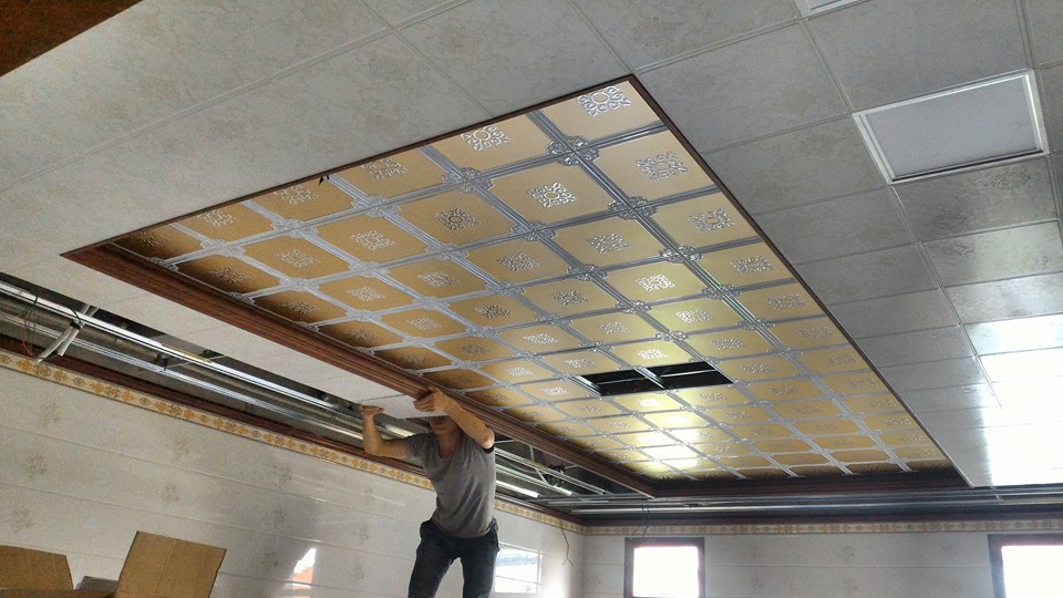 Thi công trần nhôm